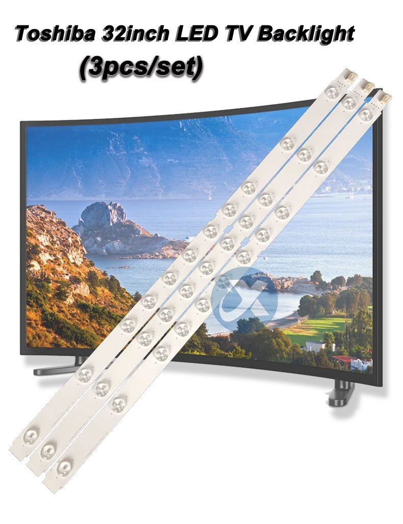 Toshiba 32inch SVT320AG0_REV0.6_130730 627mm 3v 1w11led 3pcs/set TV Backlight Strips XY-0082