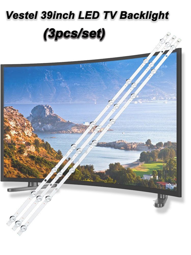 VESTEL 39" DRT VNB A-TYPE-REV0.2 VESTEL 39" DRT VNB B-TYPE-REV0.2 39inch  A:728mm 9led B:728mm 8led 3V1W  8 9led 3pcs/set LED TV Backlight Strip XY-0669-SET