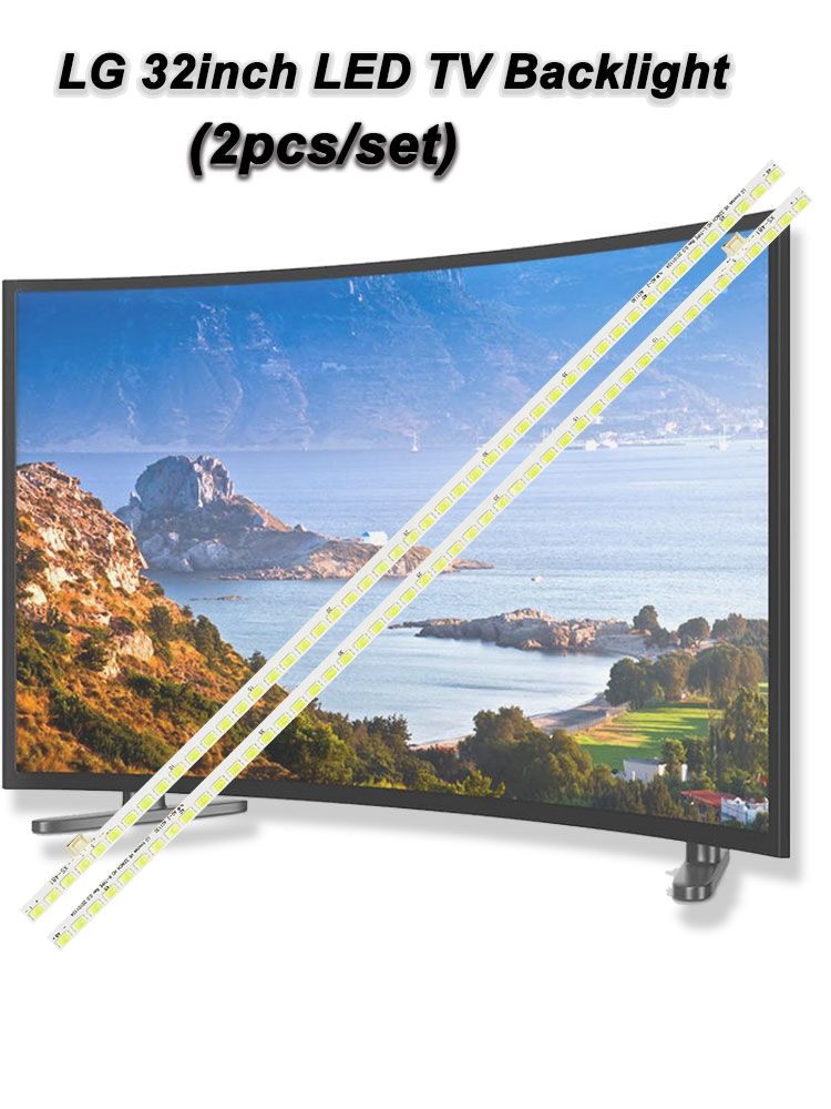 LG lnn0tek V6 32INCH HD L-TYPE  32inch 369mm 3V 48led 2pcs/set  TV ELED Backlight Strip ELED-0190