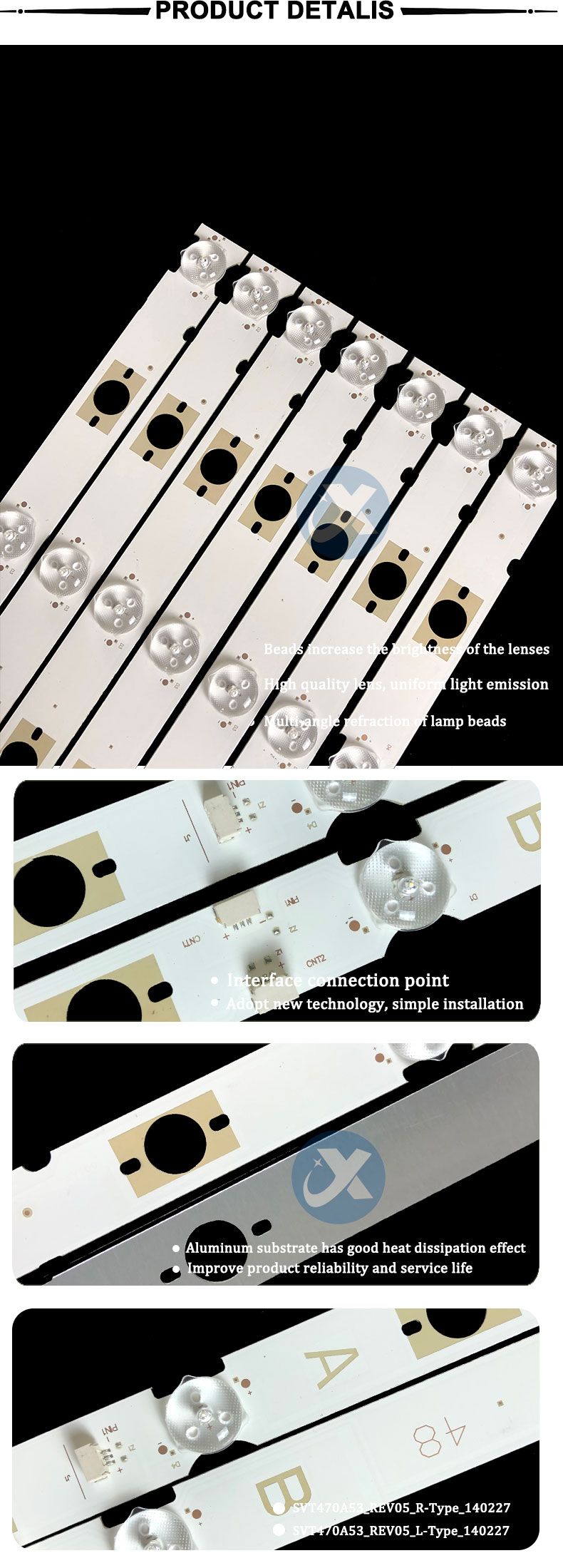 Sony 48R SAMSUNG 2014 SONY DIRECT 48 A 3228 6LEDS REV1.0 140404, 476mm 3V1W 6led 12pcs/set TV Backlight Strip XY-108