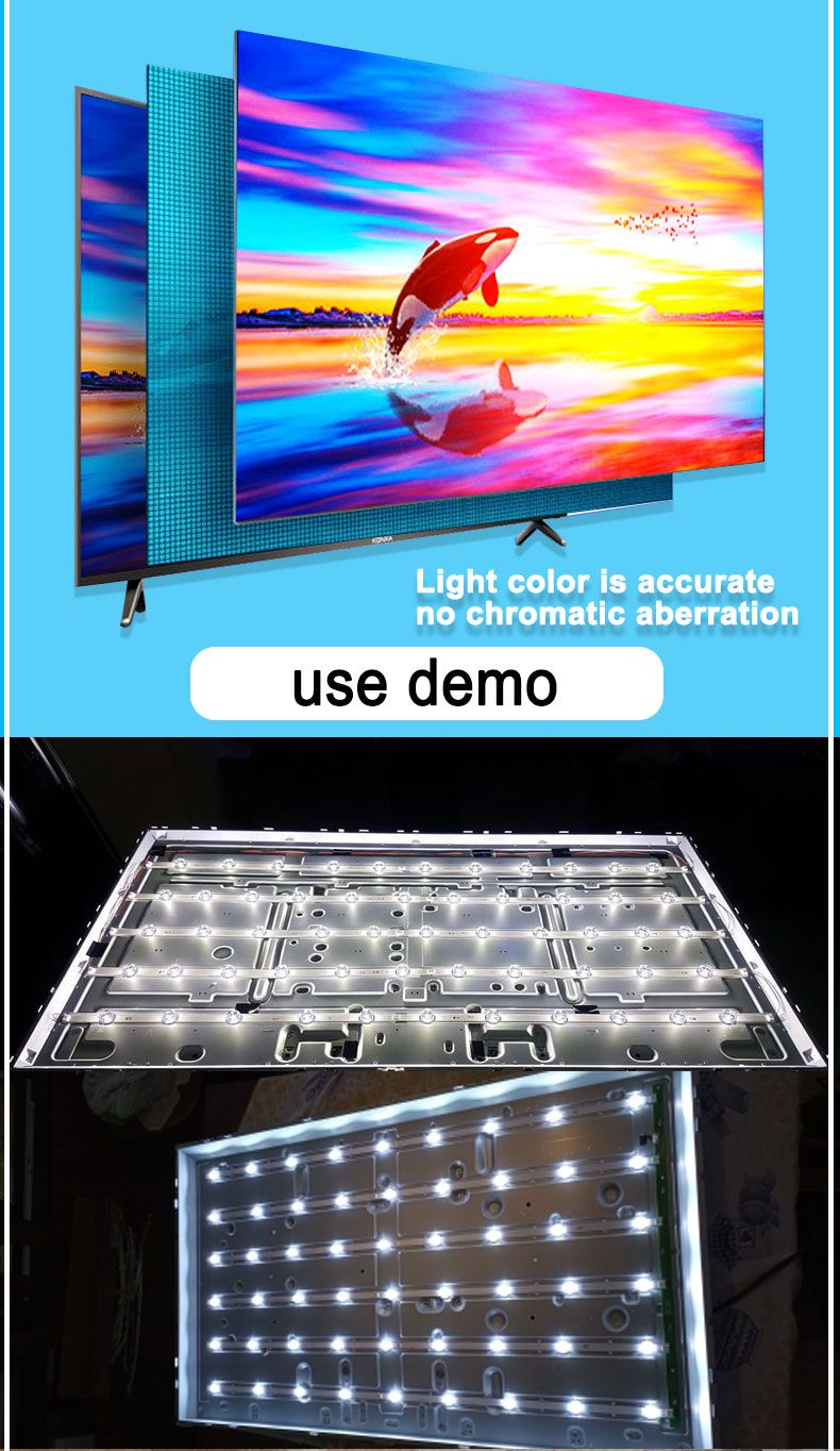 Sony 650TV02 V3   CX-65S03E01-2B753-0-C-5CG-1350-V 65W855C 712mm 3V 8led 16pcs/set TV Backlight Strip XY-0112