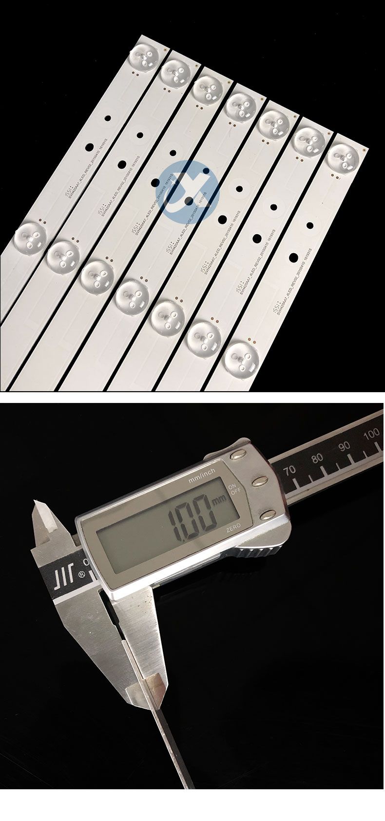 Hisense SVH420AA7_4LED_REV02_20150410 43EC210D 402mm 3V 4LED 7pcs/set TV Backlight Strip XY-0124