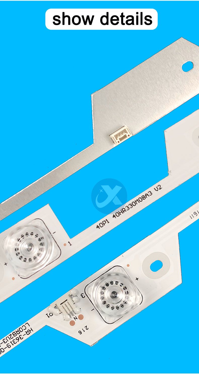 TCL 4C-LB4008-HR3 40HR330M08A3 V2 720mm 6V2W 8led 3pcs/set 3pcs/set TV Backlight Strip XY-152